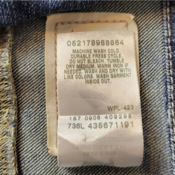 𝅺levi's Denim Jean Jacket Trucker Vintage M - Picture 12 of 16